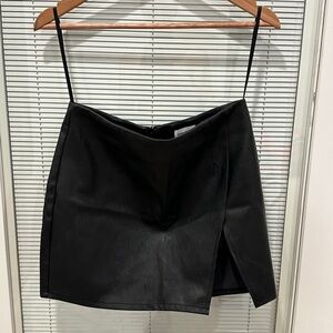 SUPERDOWN✨ Mini skirt Black Leather